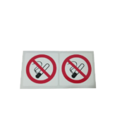 Dohányozni tilos! matrica (2db/ív) 50x50