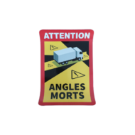 ANGLES MORTS - holttér figyelmeztetés matrica 170*250mm